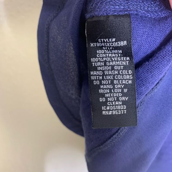 Sanctuary Linen blue Mixed Media Tee size small - Picture 7 of 7